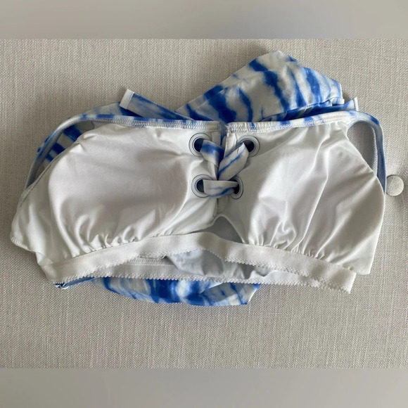 NWT MICHAEL Kors Striped Blue and White Tankini Swimsuit Size S - Picture 9 of 15